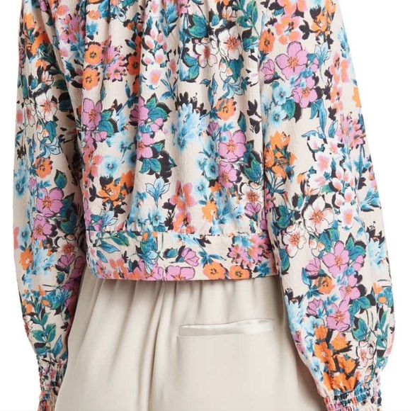 BCBGeneration Long Sleeve Tie Front Top - Picture 3 of 3